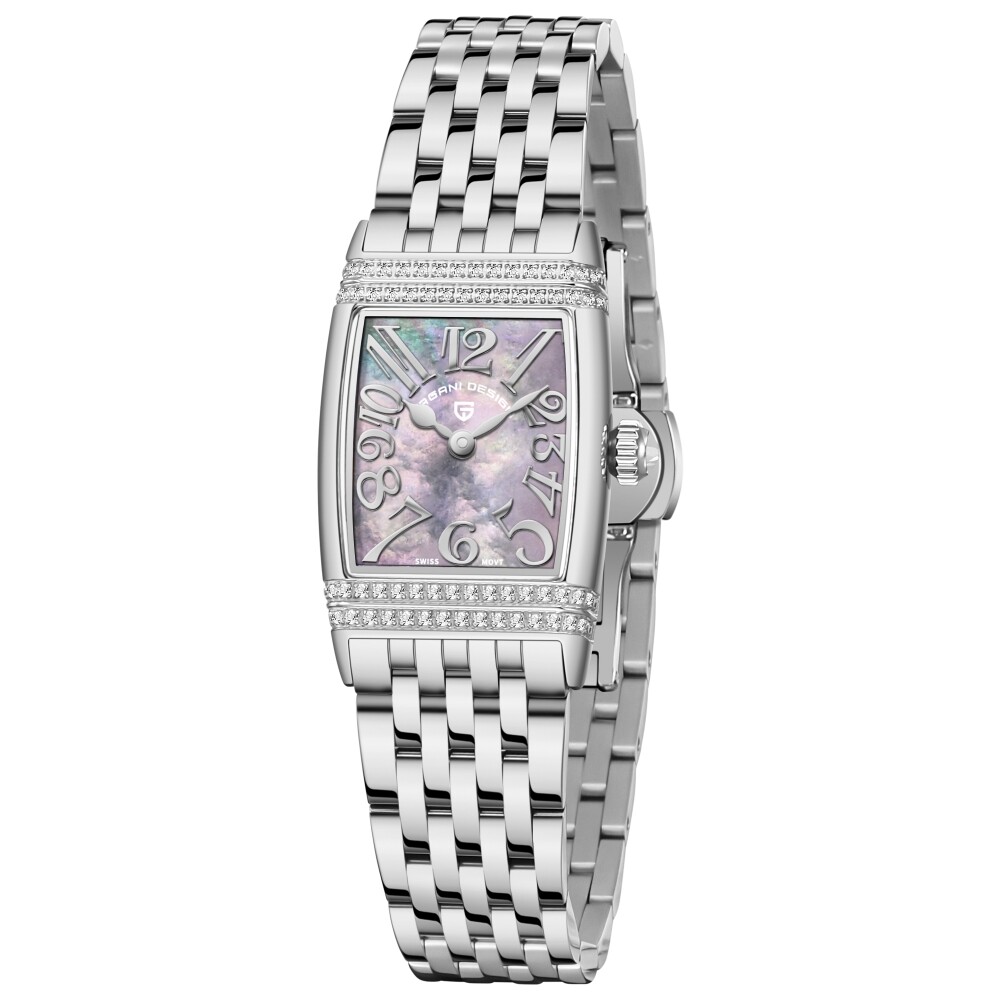 Womens Quartz Watch 50M Waterproof Swiss Movement Sapphire Glass Stainless Steel