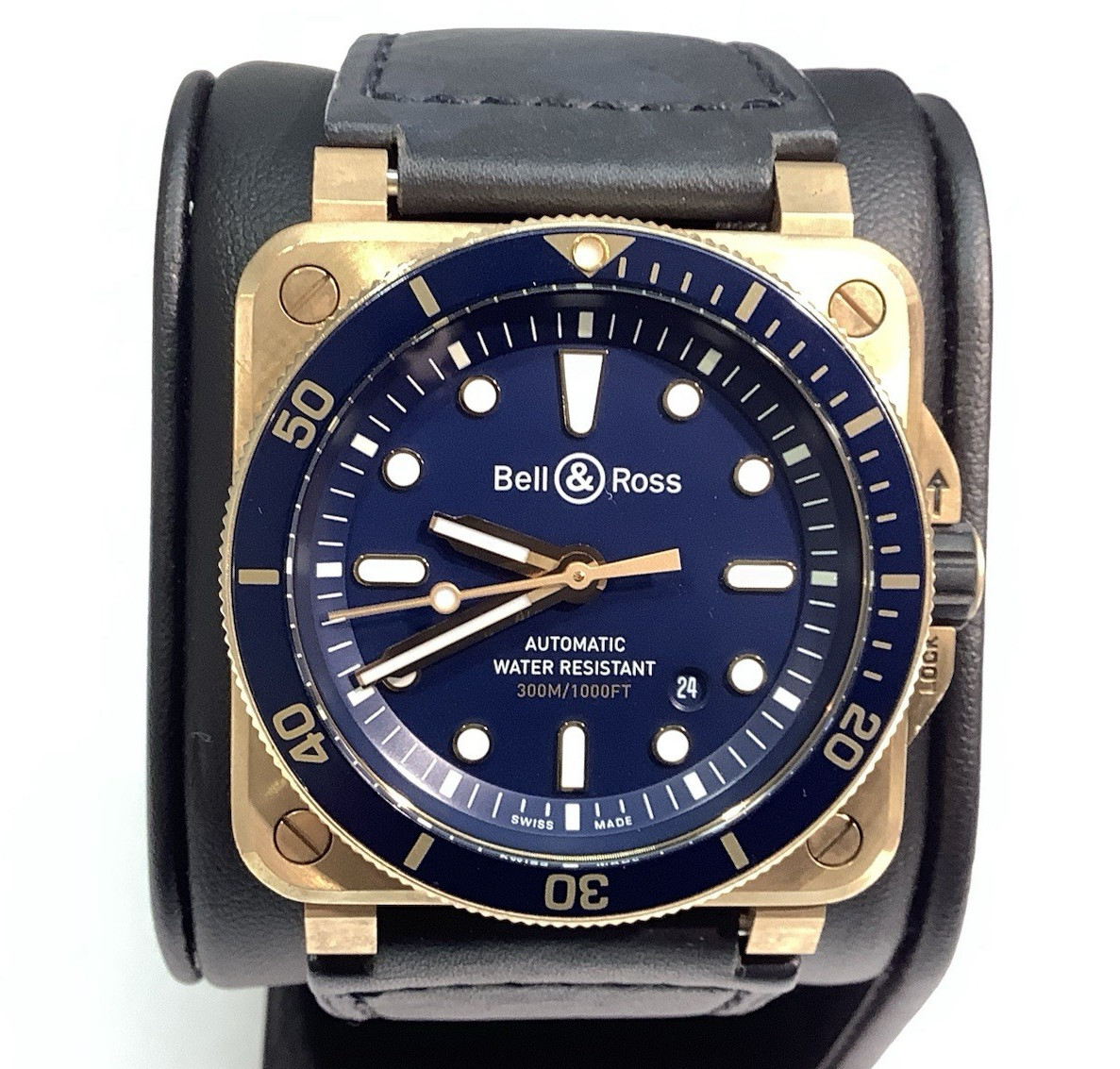 BELL & ROSS BR 03-92 Diver Bronze Blue Dial 42mm Automatic Watch Original & VGC!