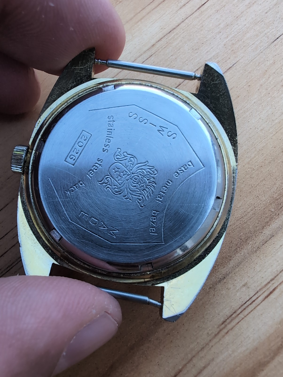 Orion Calendar Missing Bezel Men’s Hand-Wind Vintage Swiss Watch Working