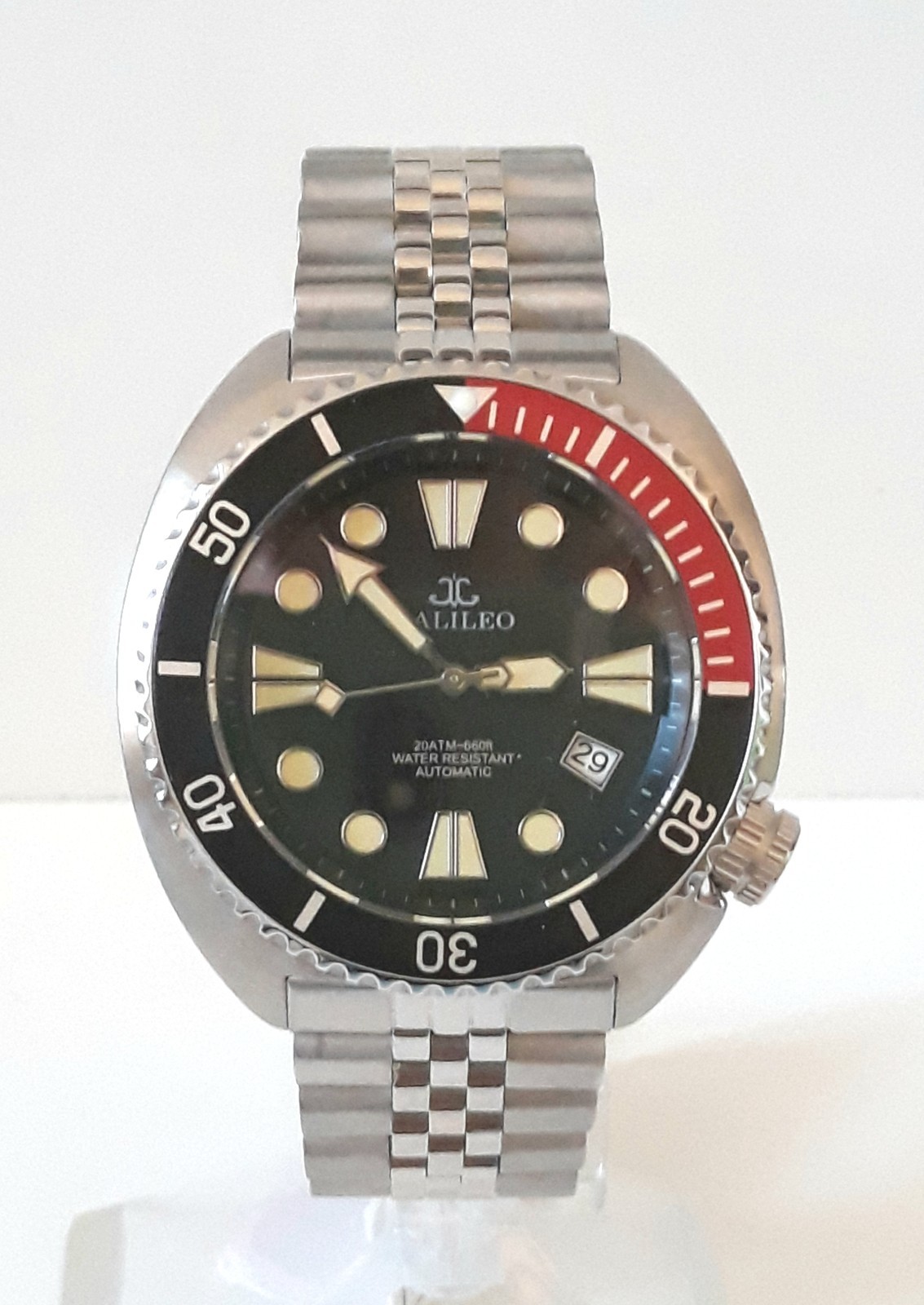 AUTOMATIC STEEL DIVER WATCH SUB 200m SAPPHIRE GLASS