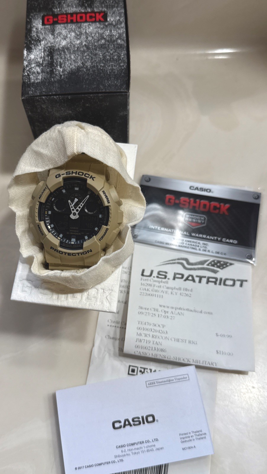 Casio G-Shock GA100L-8A Shock Men’s Digital Analog Military Watch