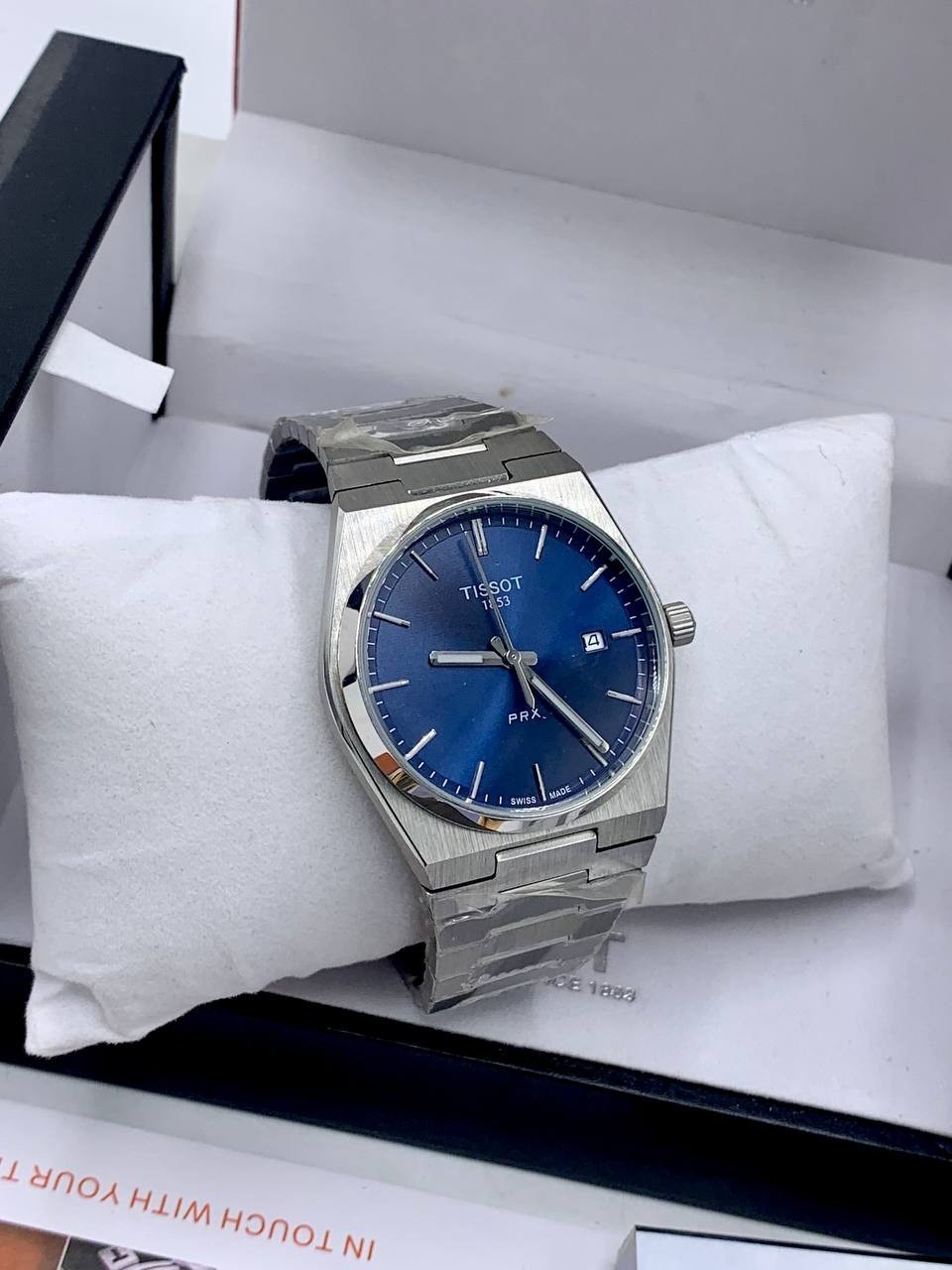 Tissot PRX Men’s Blue Dial Stainless Steel Bracelet Quartz Dress Watch