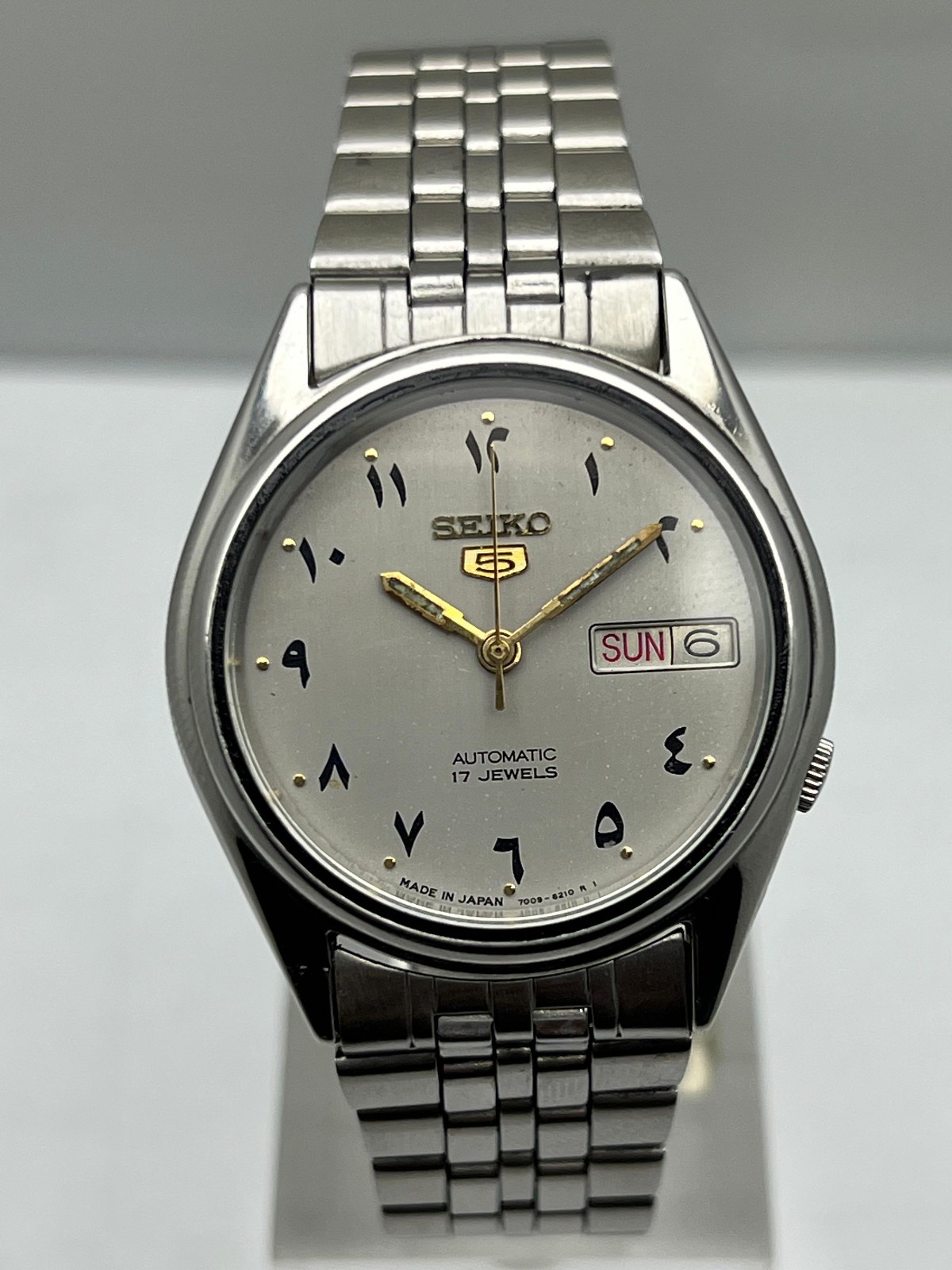Vintage Seiko 5 Automatic 7009-6001 Arabic Dial Japan Made Vintage Men’s Watch