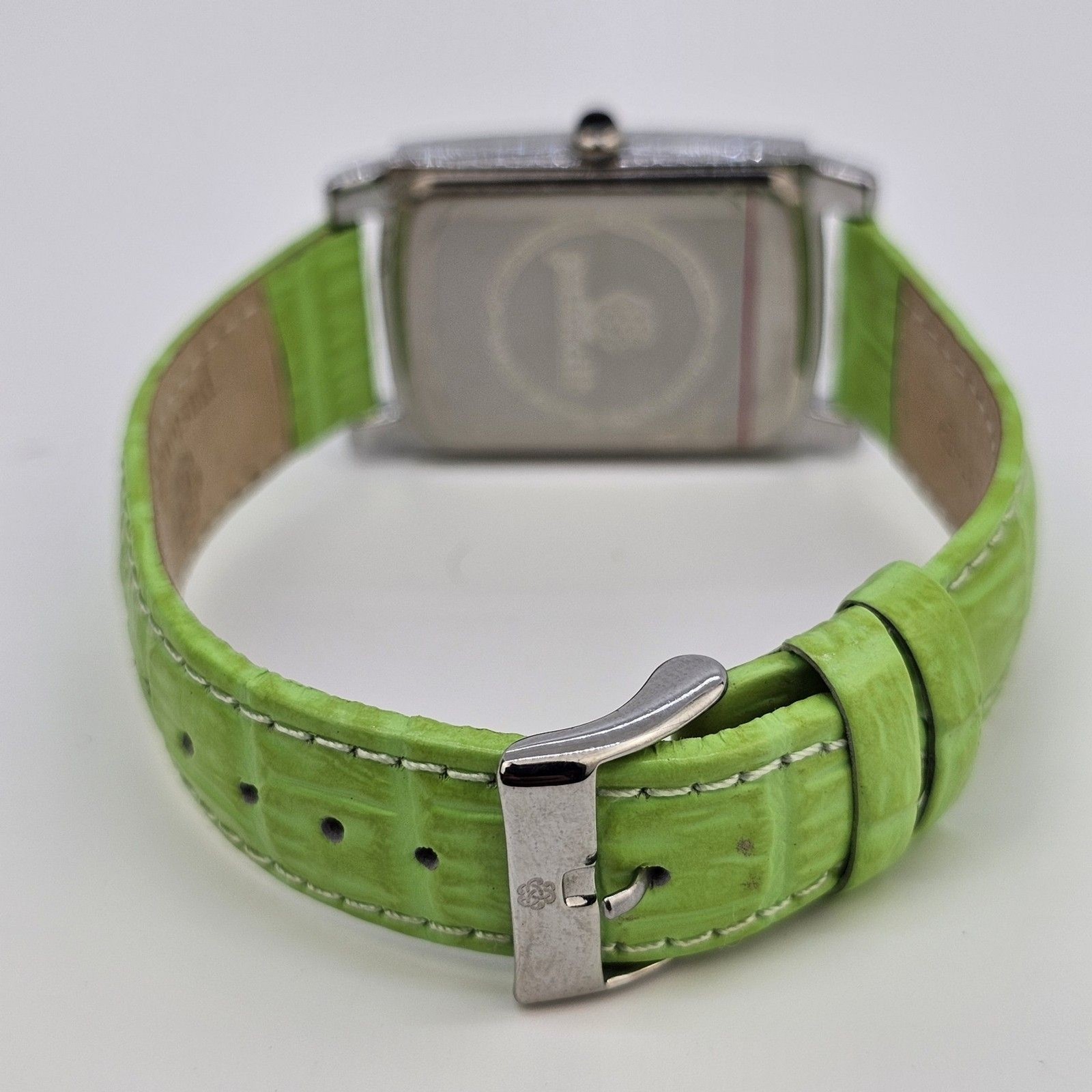Pastorelli Women’s Watch 28MM Gray Dial Green Leather Band Straps New Battery