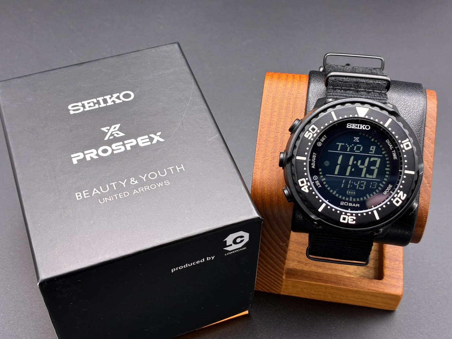 SEIKO S802-00N0 Watch 47mm 24cm Black Limited 500 Prospex Japan