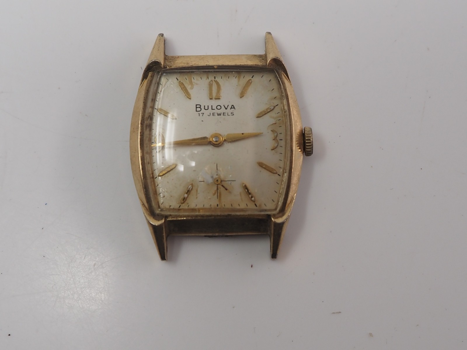 Vintage 1968 Bulova M8 17 Jewel Manual Wind Men’s Watch 10K RGP Parts Repair