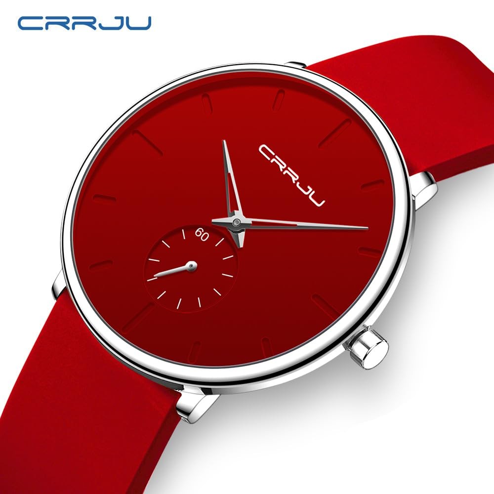 CRRJU Women Men Watch,Fashion Casual Dress Analog Quartz Waterproof Wristwatc…
