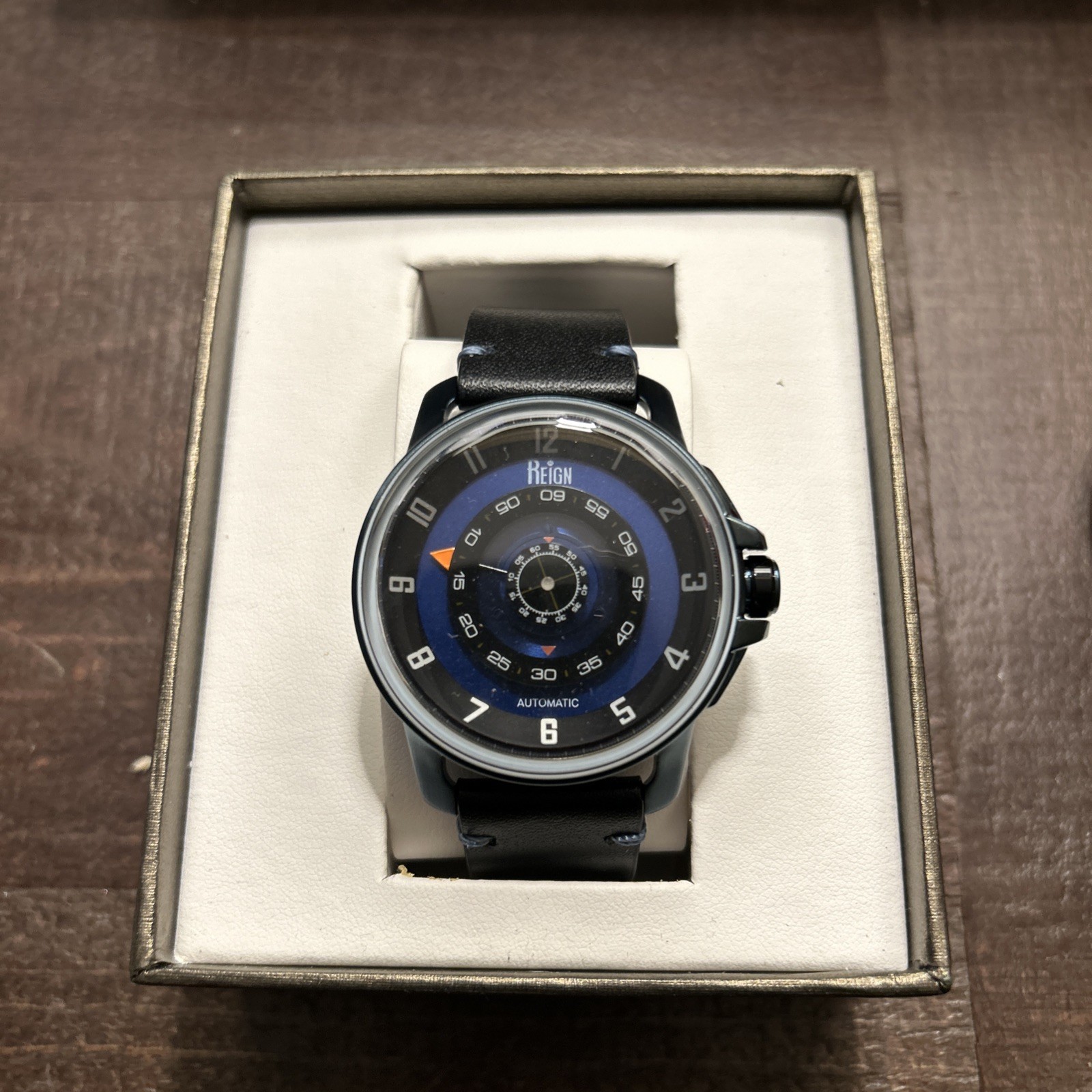 Reign Monarch Automatic Blue Dial Men’s Watch REIRN5206 New w Box & Papers