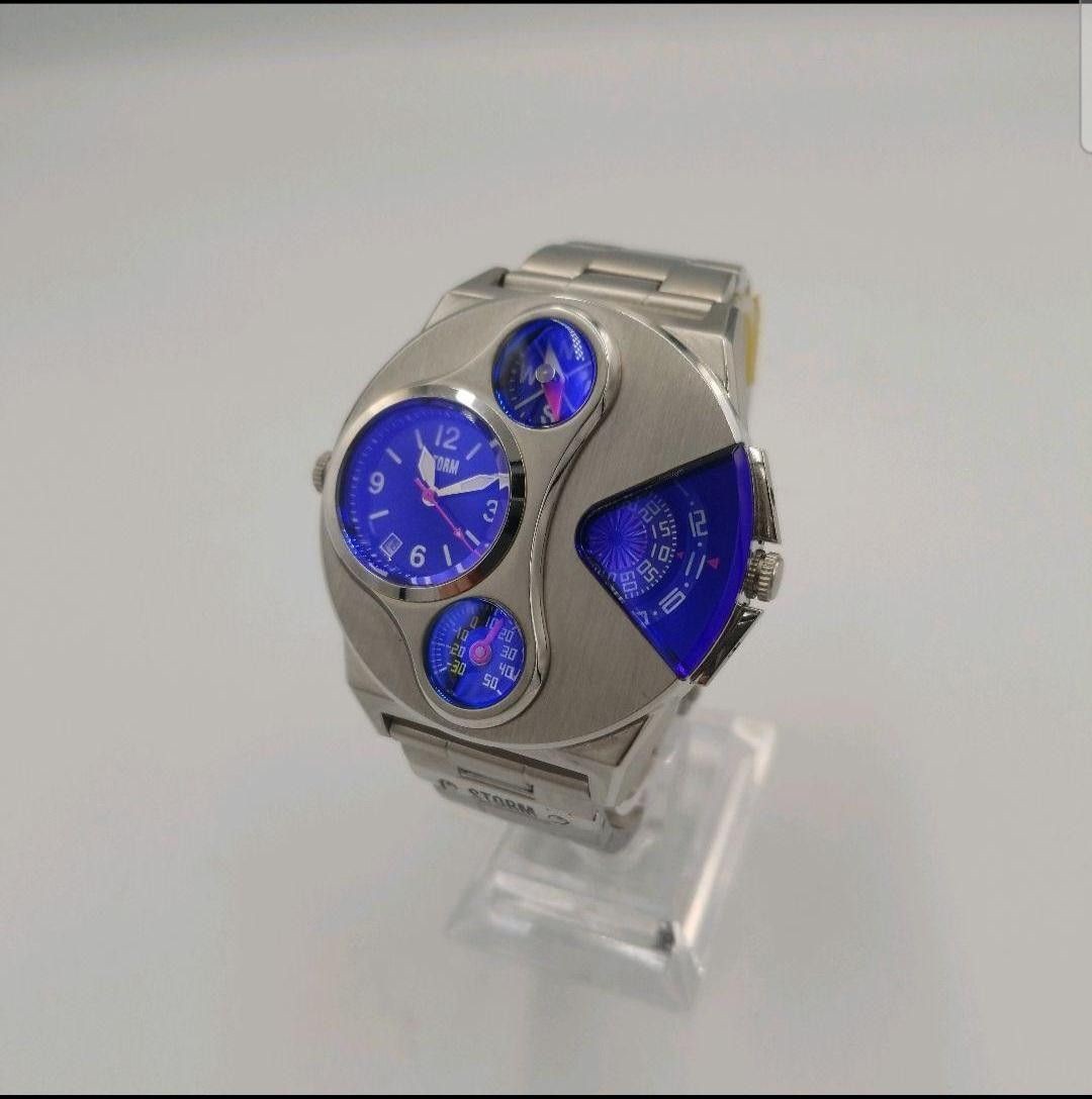 Storm V2 Navigator Blue Analog Quartz Watch Excellent Condition From Japan