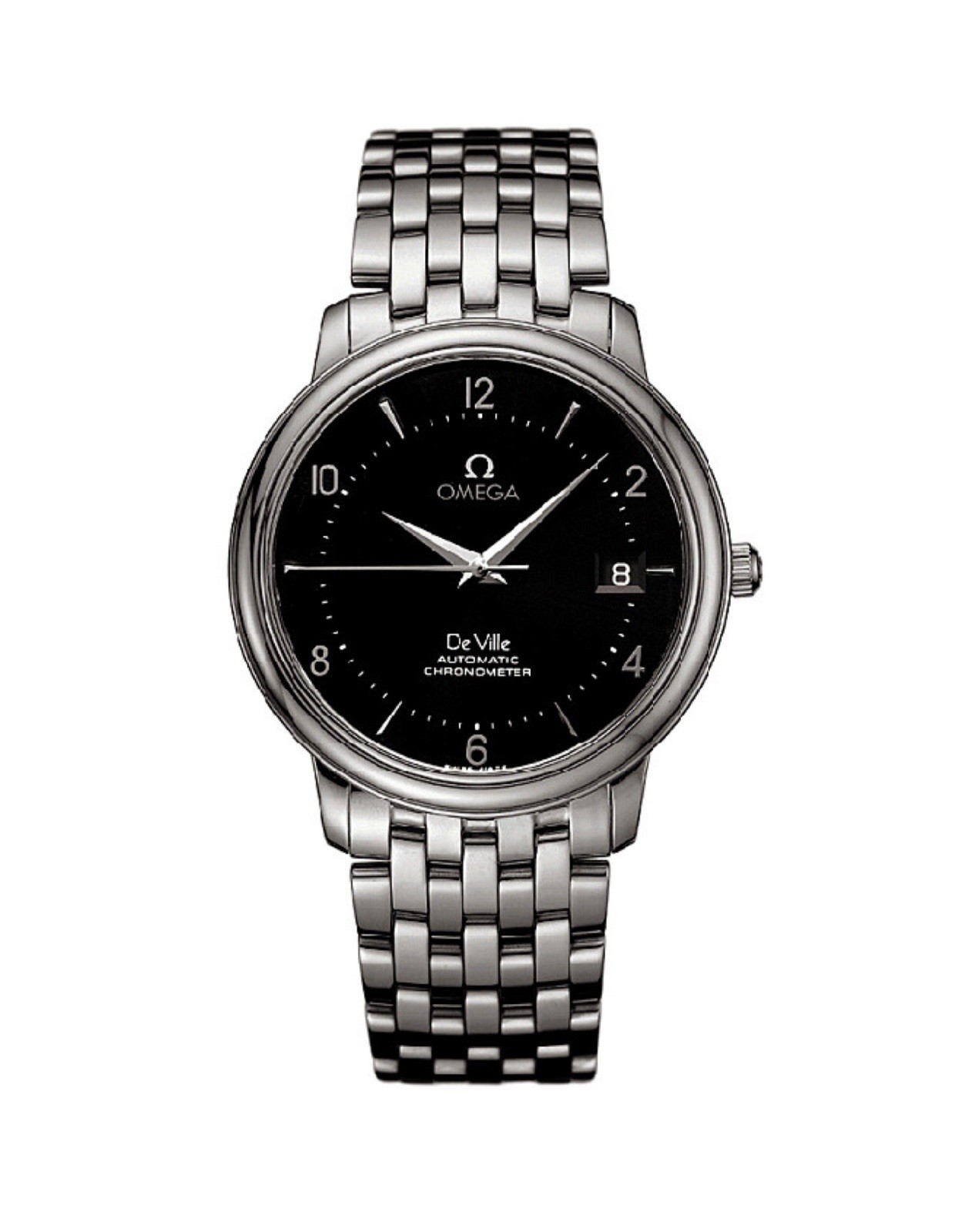 OMEGA De Ville Prestige 4512 50 Automatic Chronometer Black Dial Mens Watch