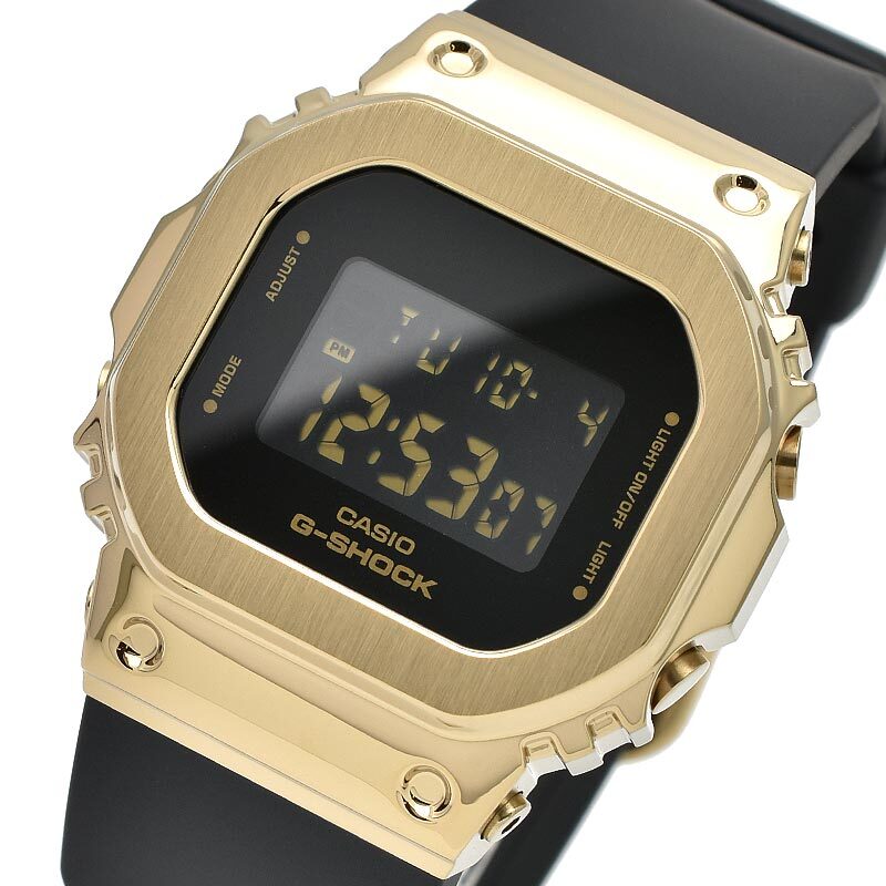 CASIO G-SHOCK GM-S5600GB-1JF Metal Covered Bezel Watch Black Gold 38.4mm Women