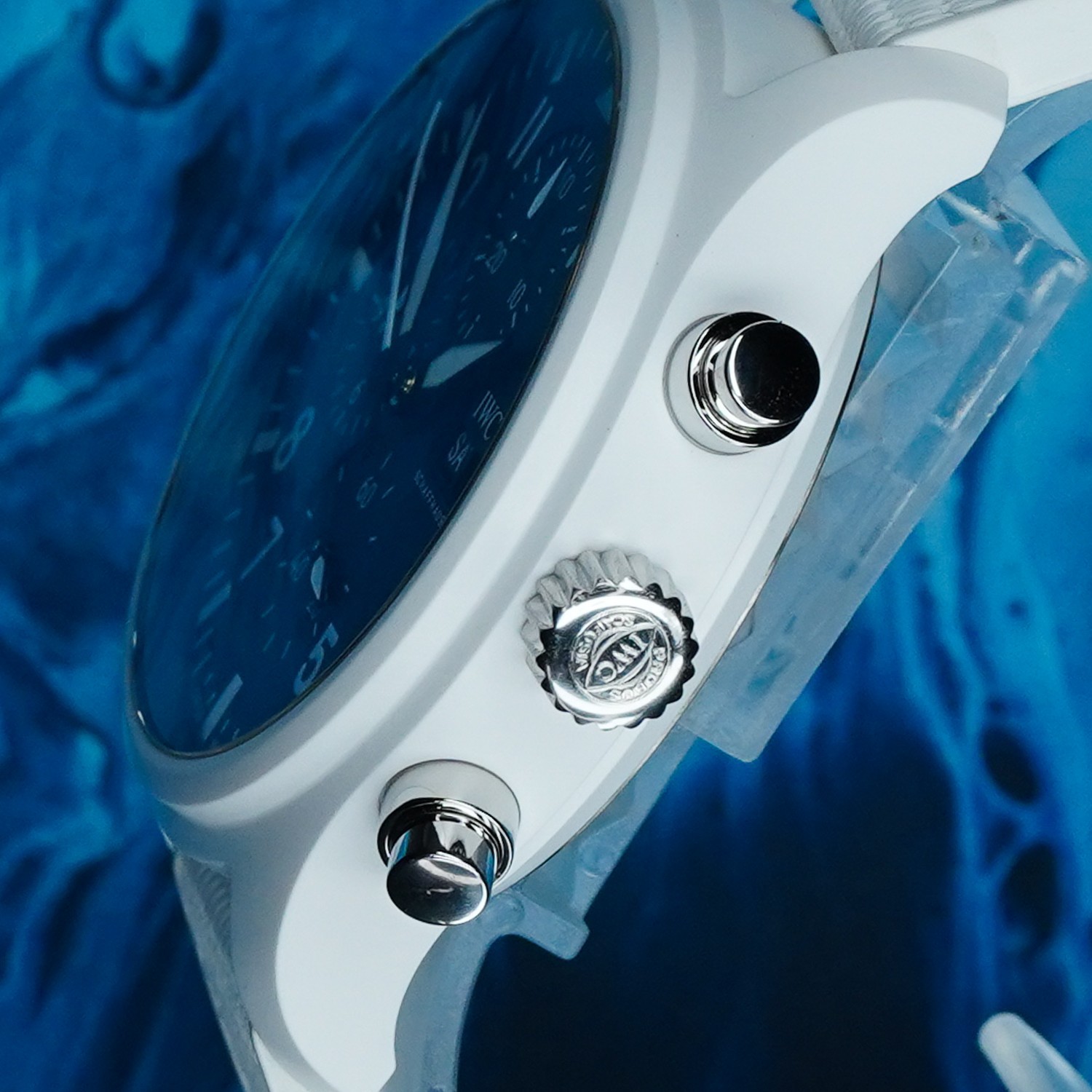 IWC Pilot Top Gun ‘Lake Tahoe’ White Ceramic Chronograph IW389105 2024 B&P