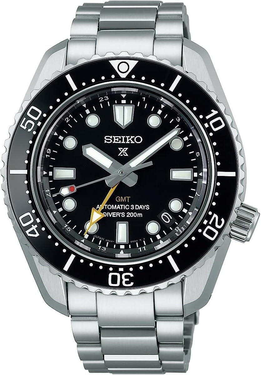 SEIKO Prospex SBEJ011 Black 1968 GMT Scuba Diver Watch Men New Box