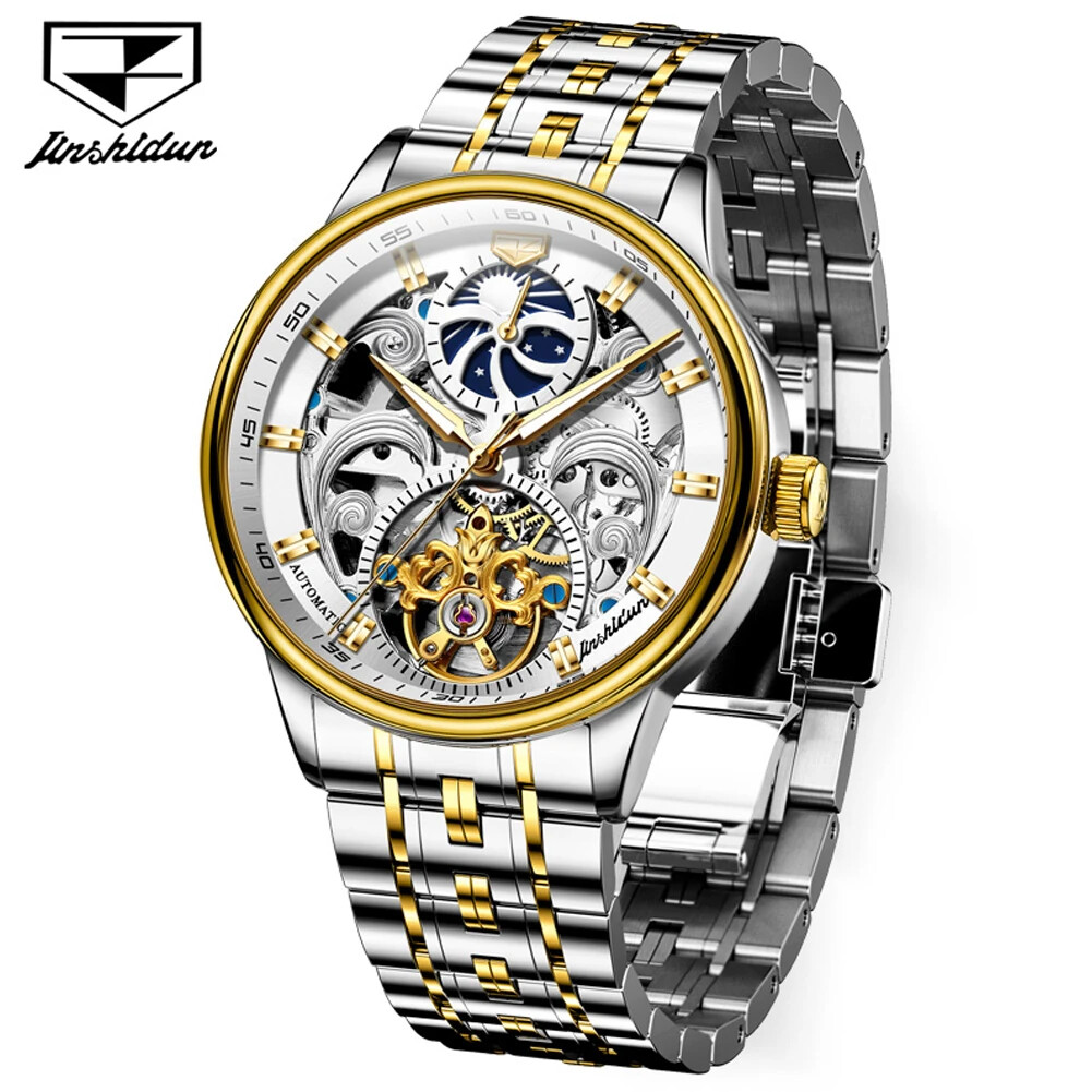 mechanical tourbillon watch automatic hollow men’s cronusart bonest skeleton
