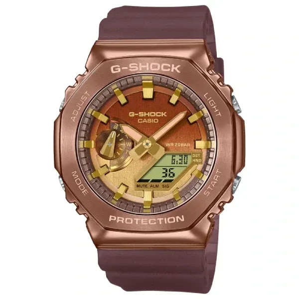 Casio G-Shock Analog Digital GM- 2100CL-5ADR Bronze-Gold Dial New Men’s Watch