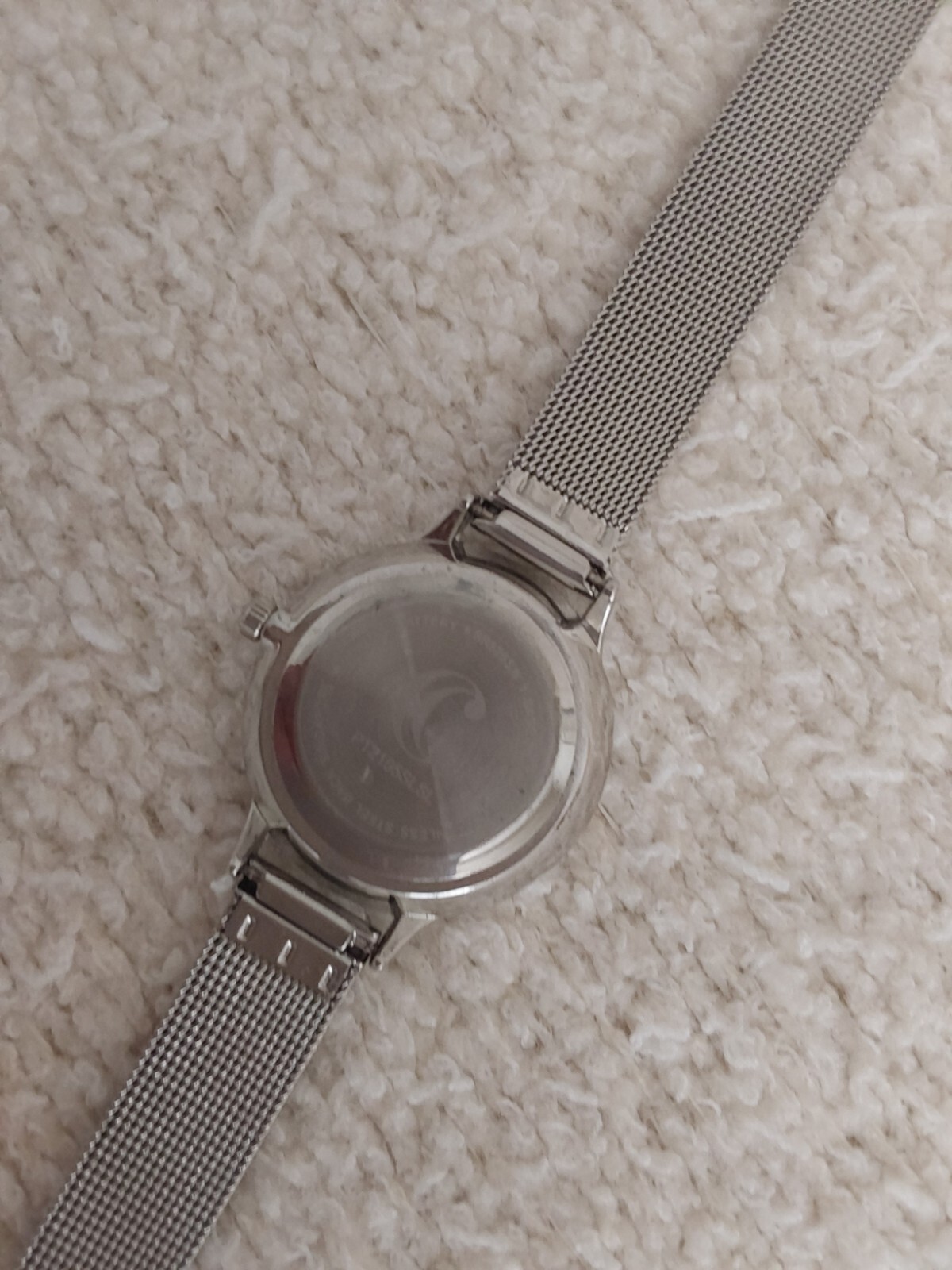 C Brand Silvertone Adjustable Mesh Band Wristwatch