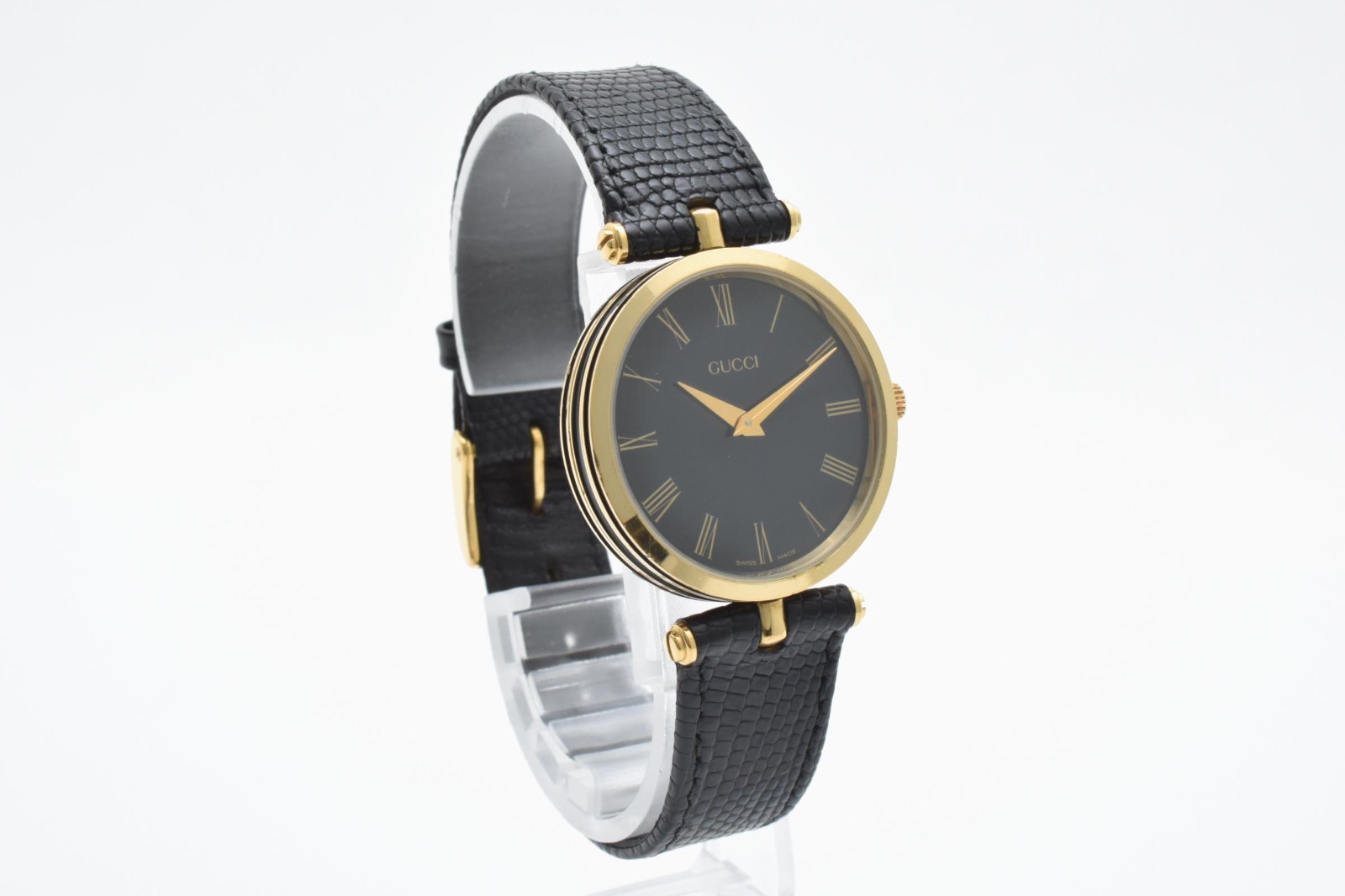 [Near MINT] GUCCI 2000M 30mm Black Dial Gold Quartz Men’s Watch JAPAN #14