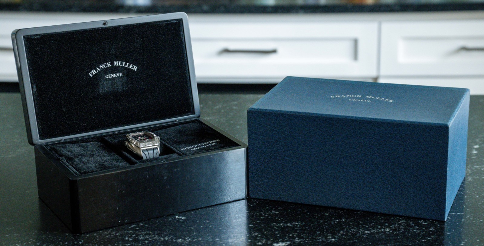 Franck Muller Conquistador Sport GPG Box Gray/Red Dial 8900 SCDT GPG TTGR