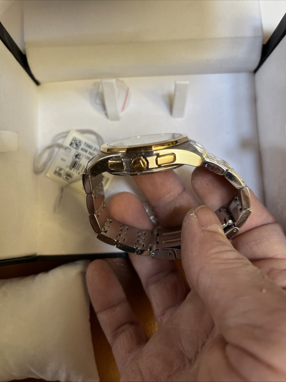 Tissot Stainless And Gold Men’s PRC100 Chronograph