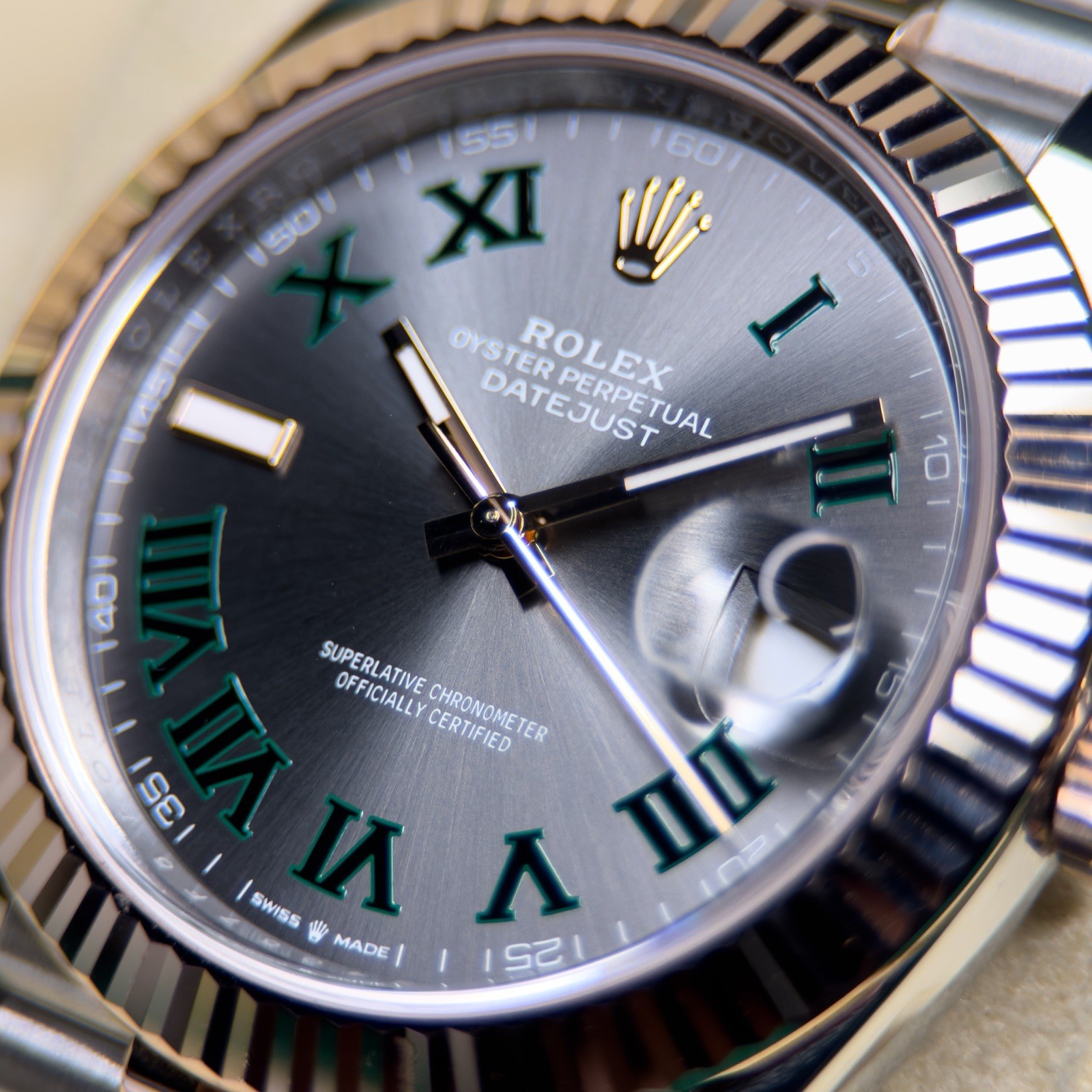 NEW 2024 Rolex Datejust 41 Wimbledon Rose Gold Steel Jubilee FULL SET 126331