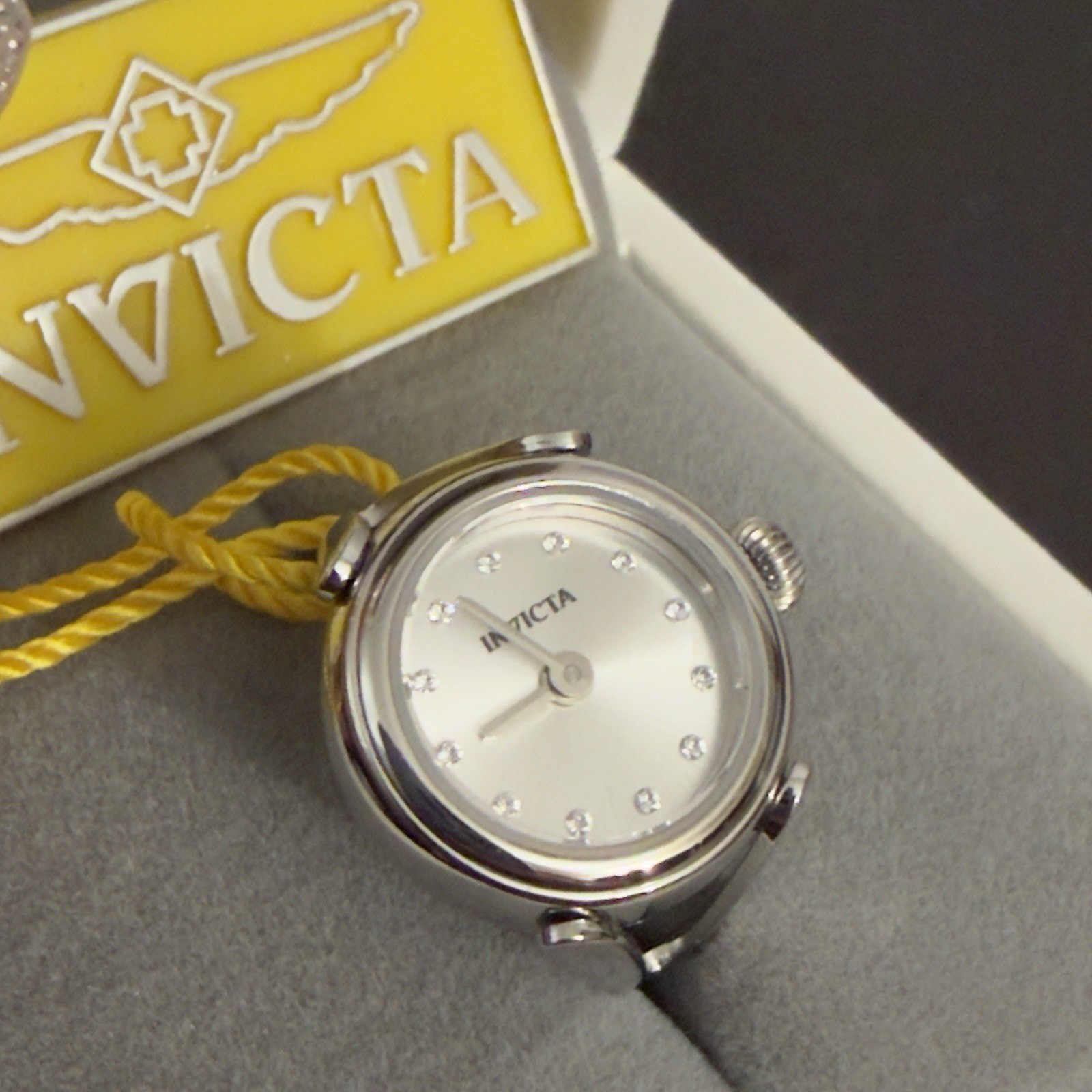 Invicta Angel Women’s Ring Watch – 17.5mm, Silver (44480) $199 MSRP-NEW IN BOX