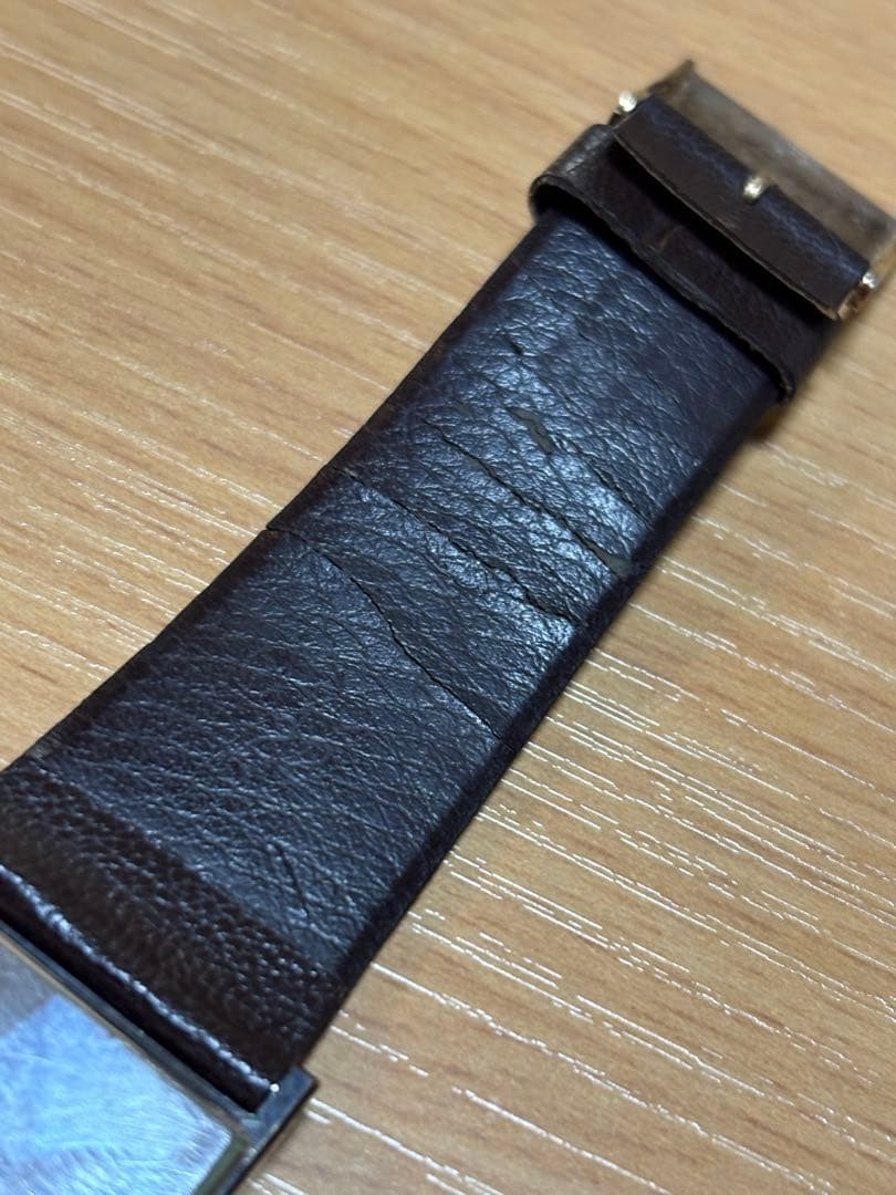 Yves Saint Laurent Quartz Watch Men’s Square Gray Dial H30.3xW25.3mm Accessary
