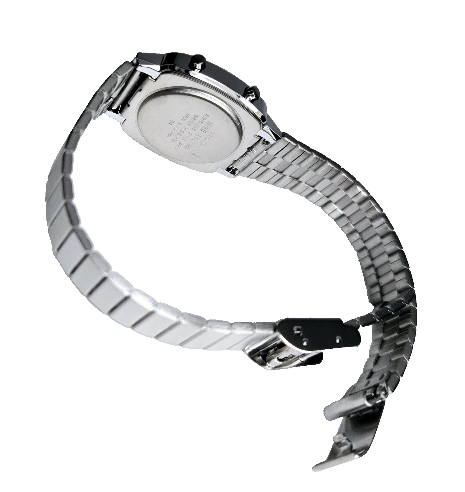 Casio Digital Ladies Watch Classic Silve Tone LA670WA-1 LA670W LA670 SILVER TONE