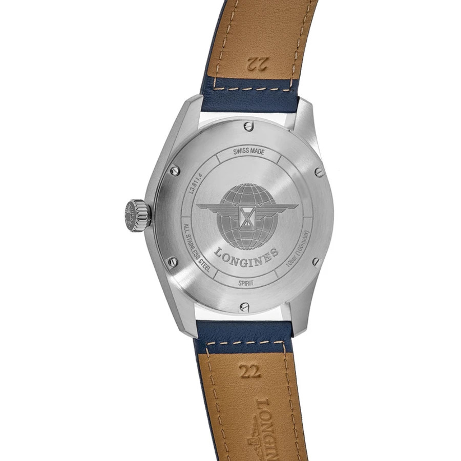 New Longines Spirit Blue Dial Leather Strap Men’s Watch L3.811.4.93.0