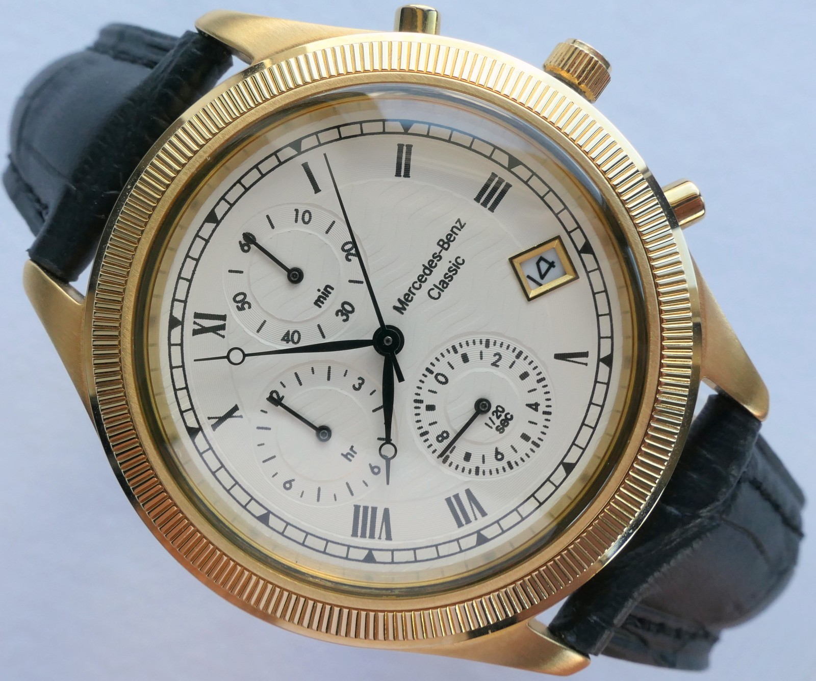 Mercedes Benz Classic Sport Retro Car Accessory Design Luxury Chronograph Watch