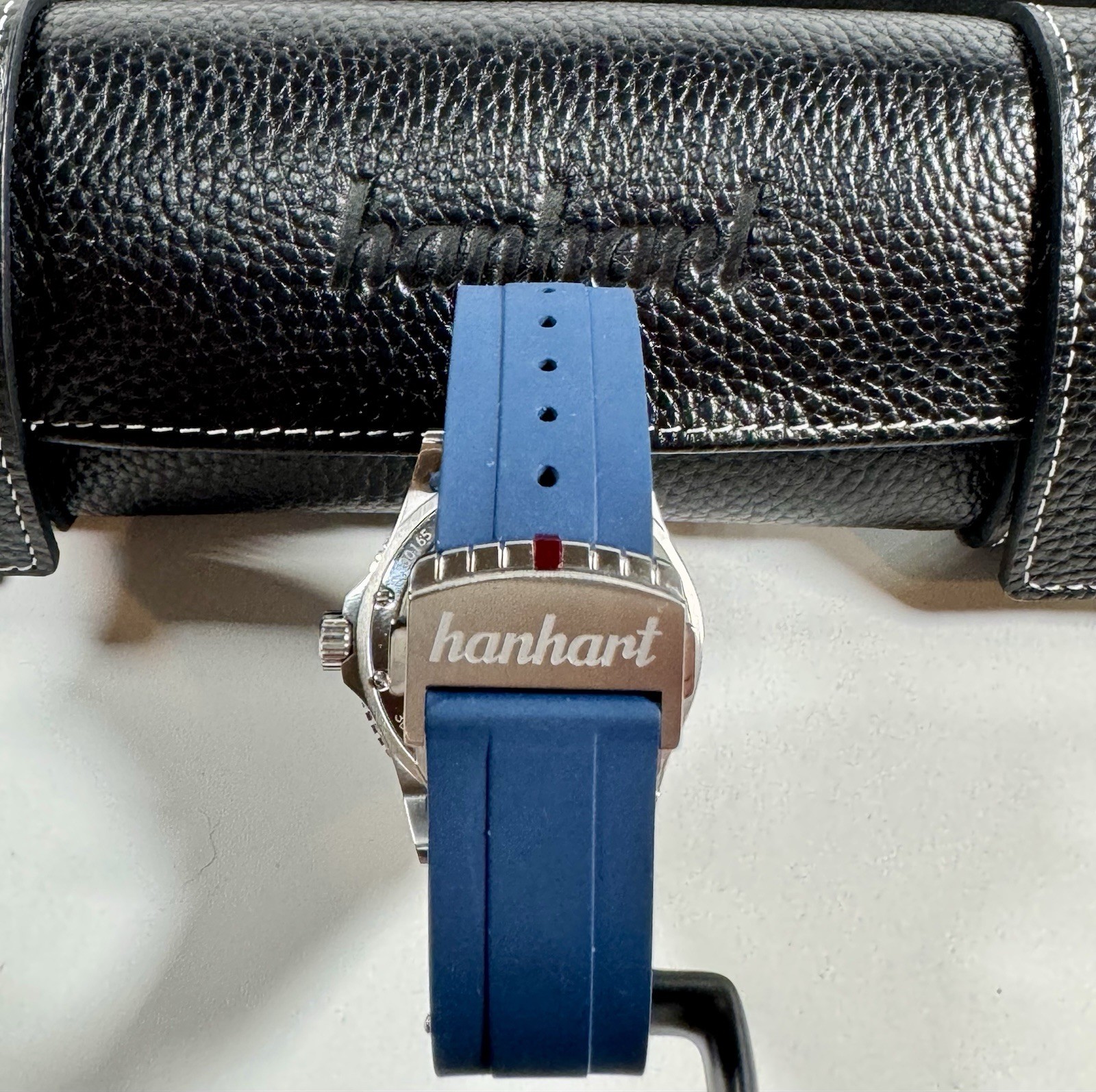 HANHART AQUASPHERE FREEFALL Blue On Bracelet 42mm Swiss Automatic 300m Diver