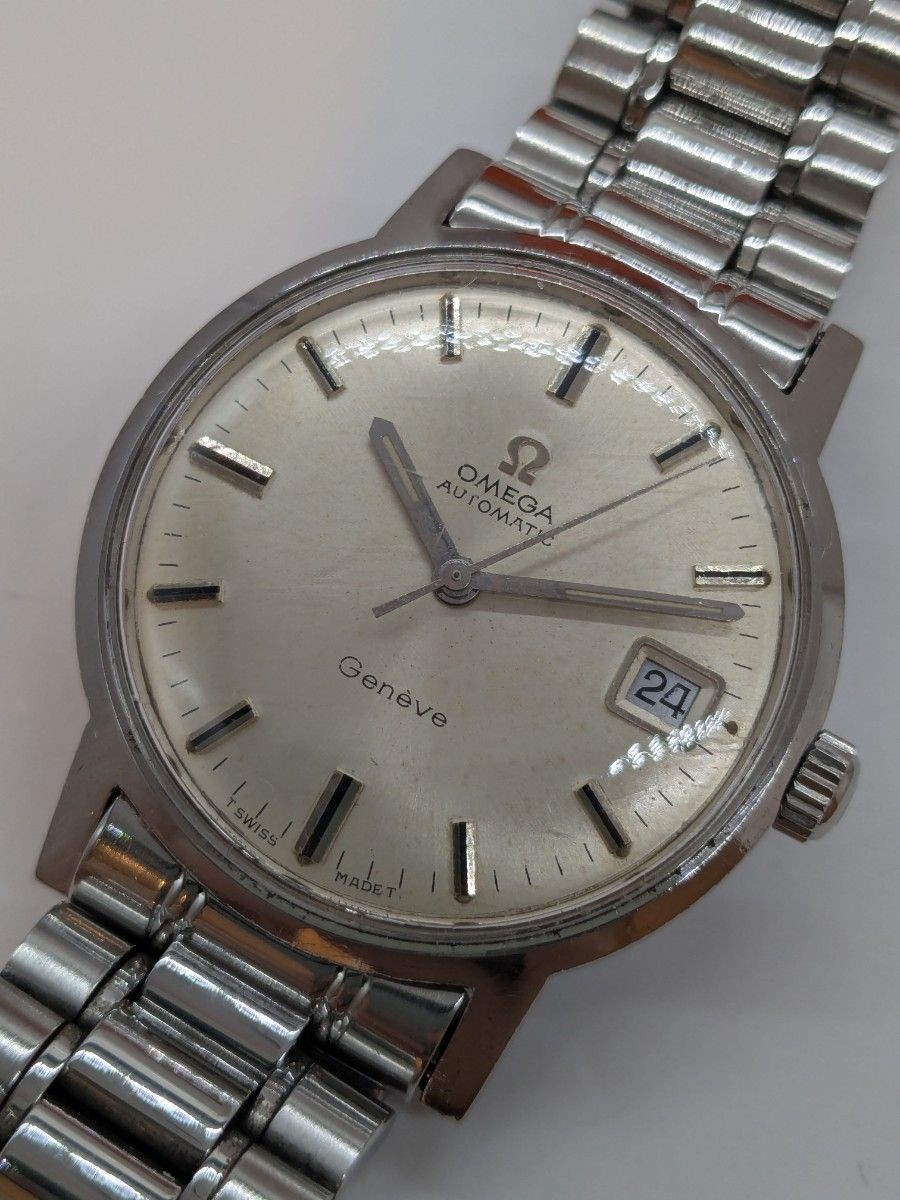 Omega Geneve 166.070 Cal 565 Automatic Watch Speedmaster Bracelet Swiss Rare