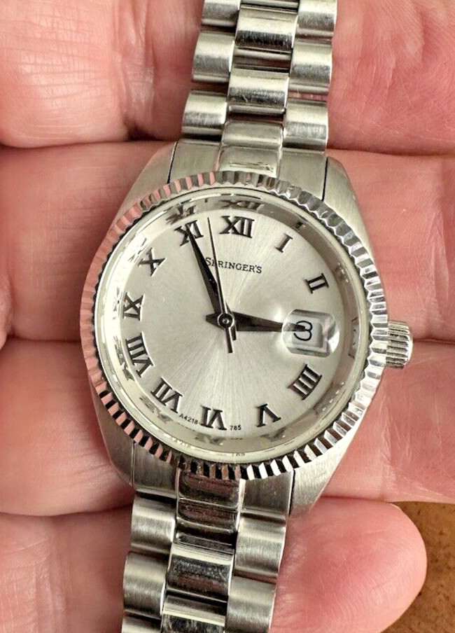 Ladies BELAIR A4215 Watch Fluted Bezel SPRINGER’S Jubilee Bracelet New Battery