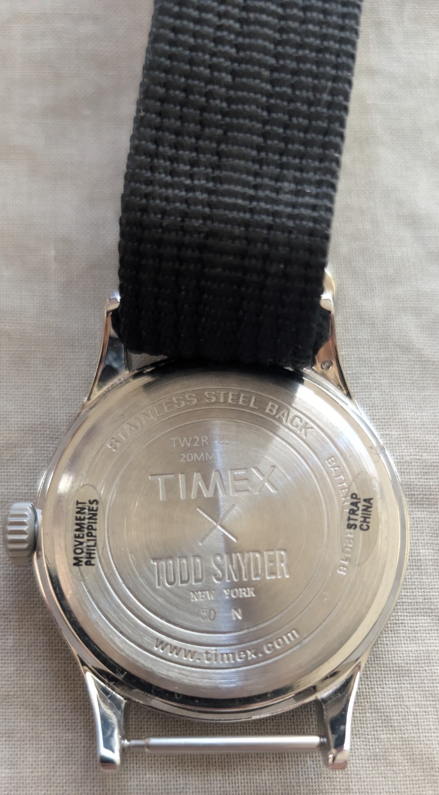 Timex x Todd Snyder Nylon Strap Quartz Men’s Watch TW2R78900