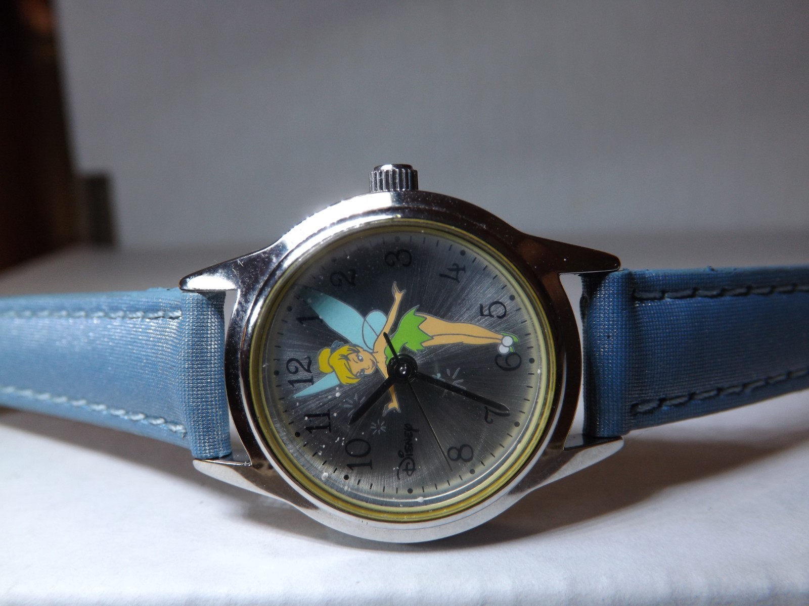 Disney Seiko (SII) Womens Vintage Tinker Bell Watch (Blue-tone)-Retired-HTF-New