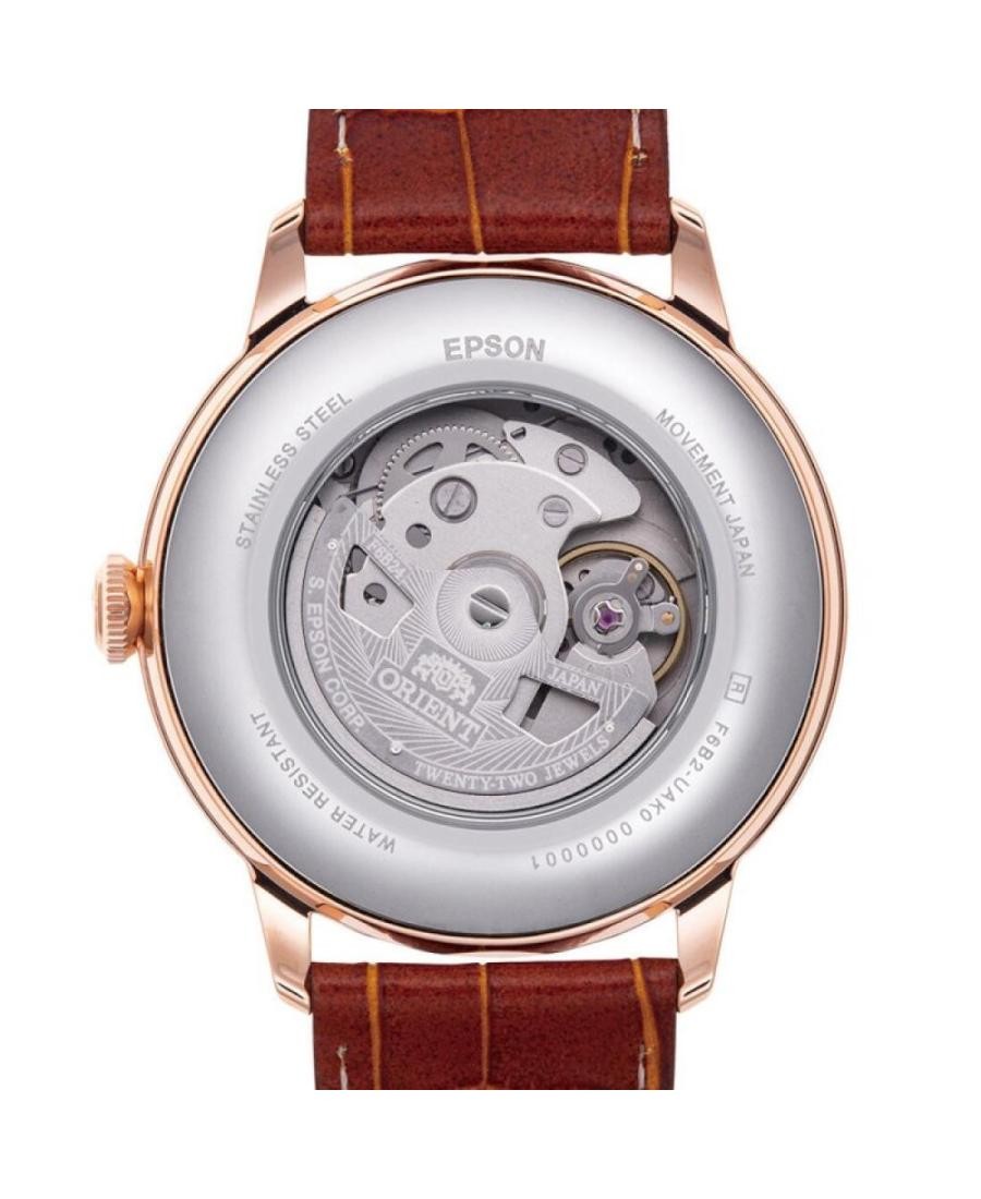 ORIENT Men Analog Automatic Casual Watch Classic Dress Silver Dial Waterproof Ja