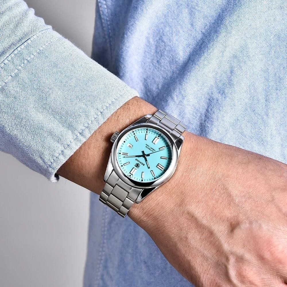 39MM BENYAR Luxury Automatic Diver Watch Men Stainless Waterproof Luminous NEW
