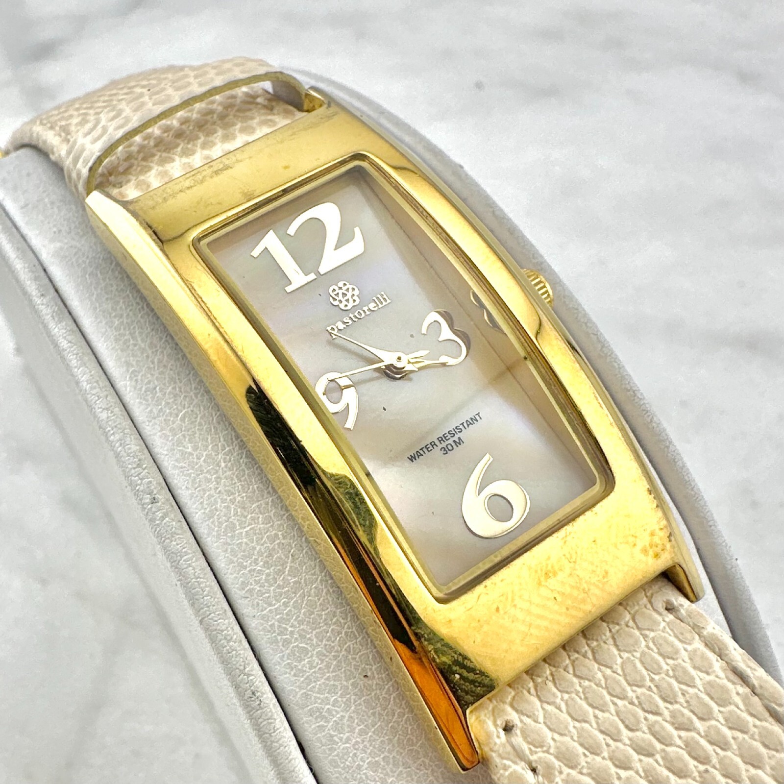 Pastorelli Women’s Watch Gold Tone, Mother of Pearl Dial – Has New Battery