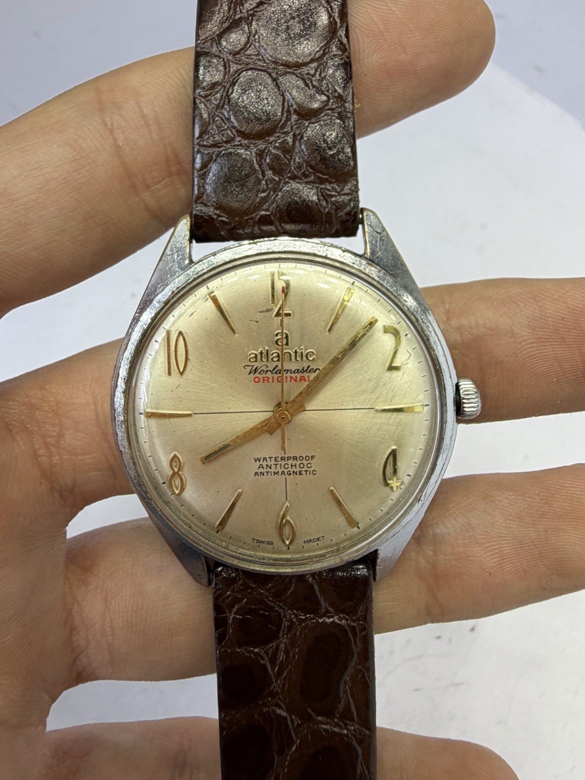 vintage atlantic watch automatic working well