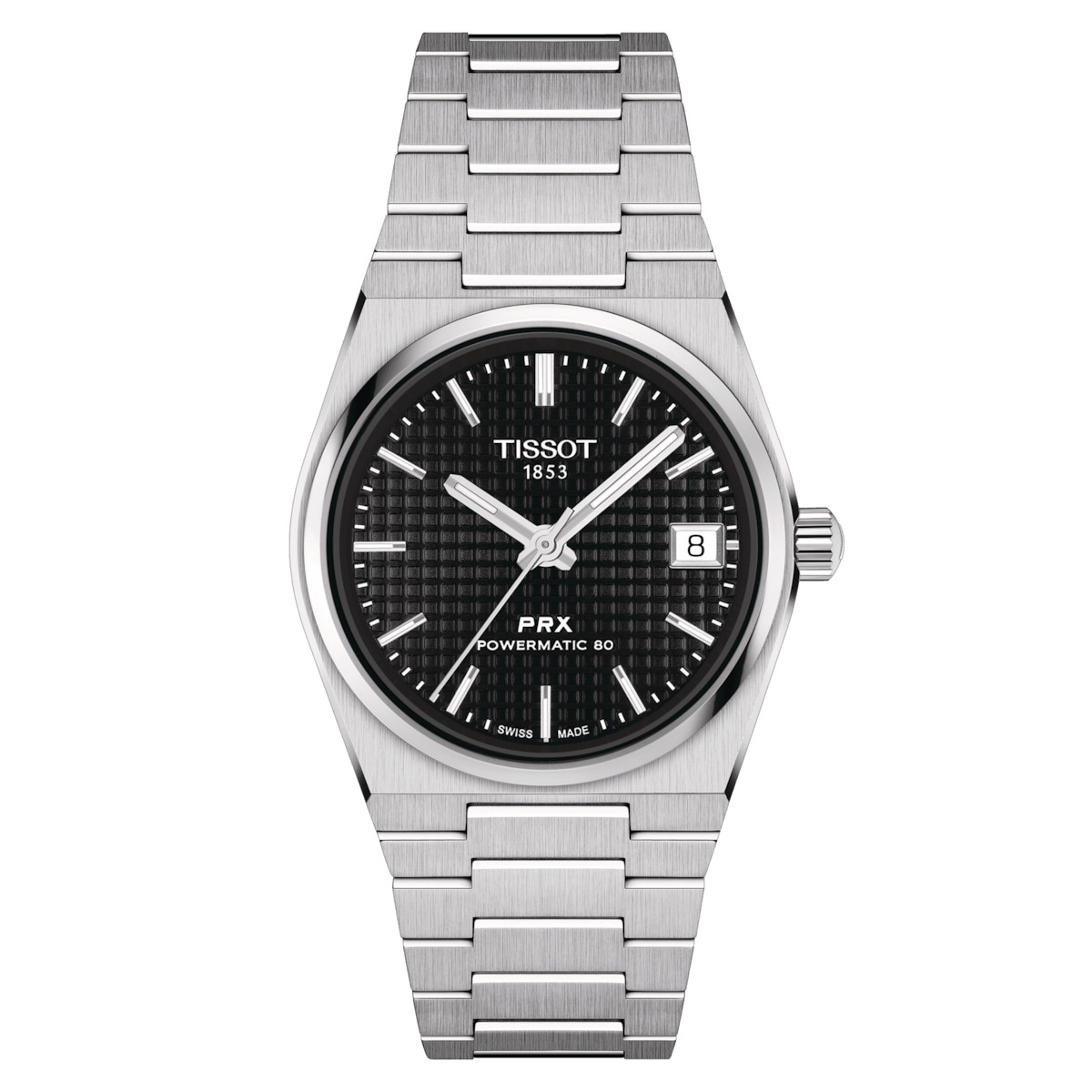 TISSOT PRX POWERMATIC 80 35MM SS BLACK DIAL WATCH T137.207.11.051.00