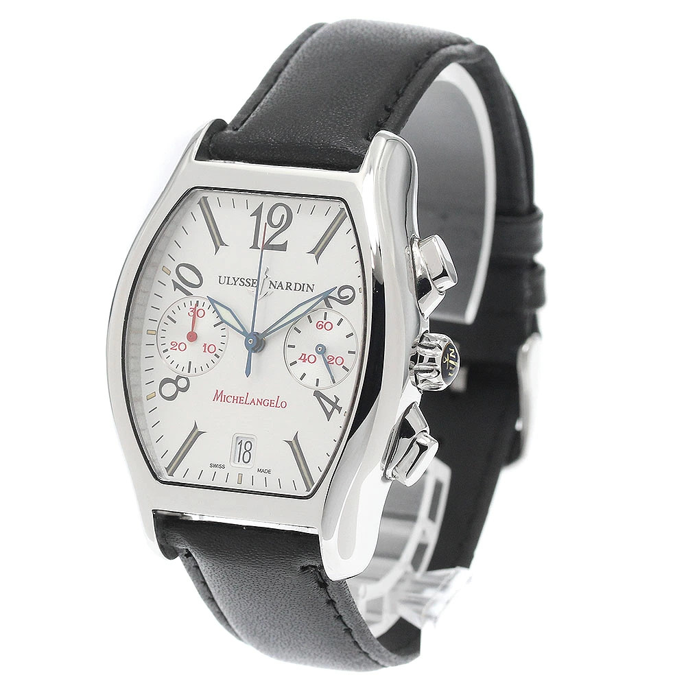 Ulysse Nardin Michelangelo 563-42 Automatic 35mm Papers Silver Chronograph Men’s