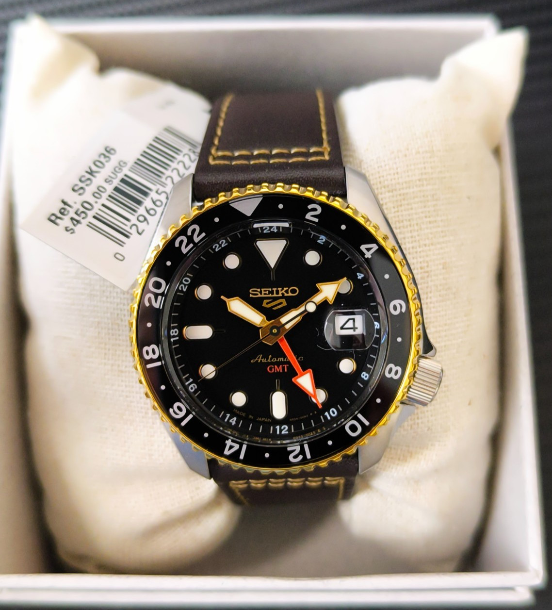 Seiko 5 Sports SKX Sports Style GMT Black dial JAPAN SSK036-MINT
