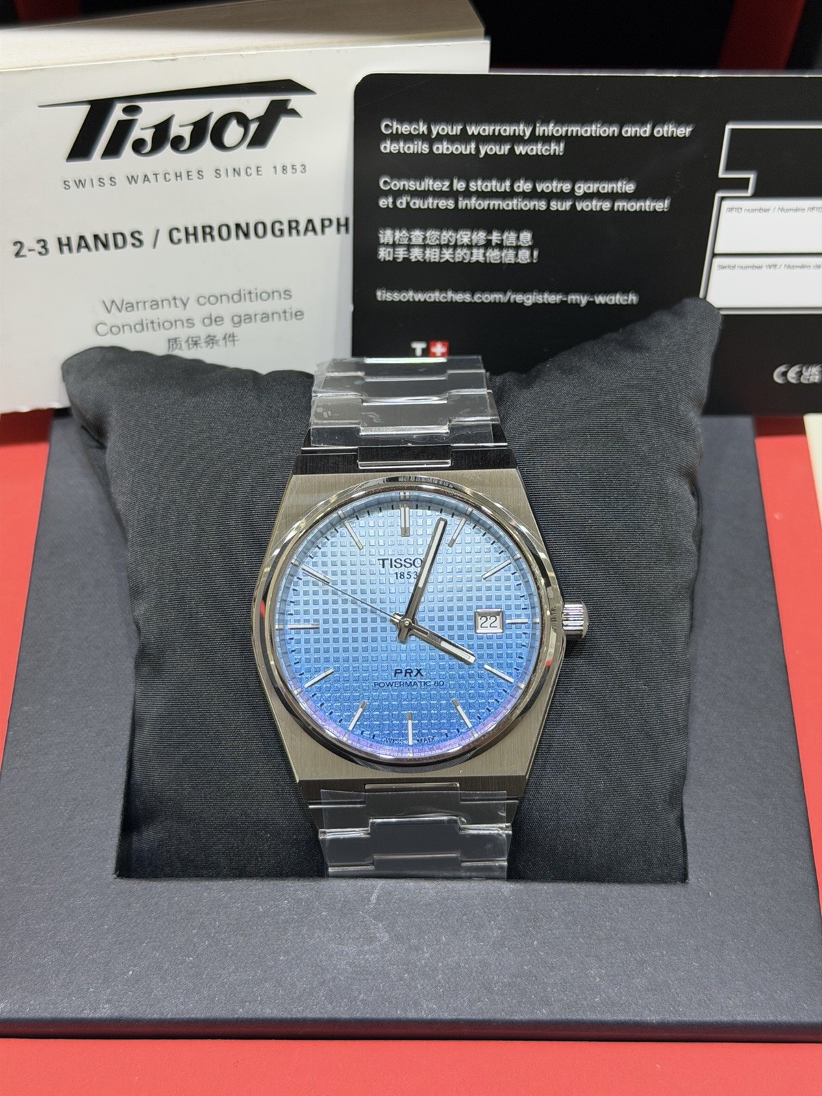 New Tissot PRX Powermatic 80 Automatic Blue Dial 40MM Men’s Watch T1374071135101