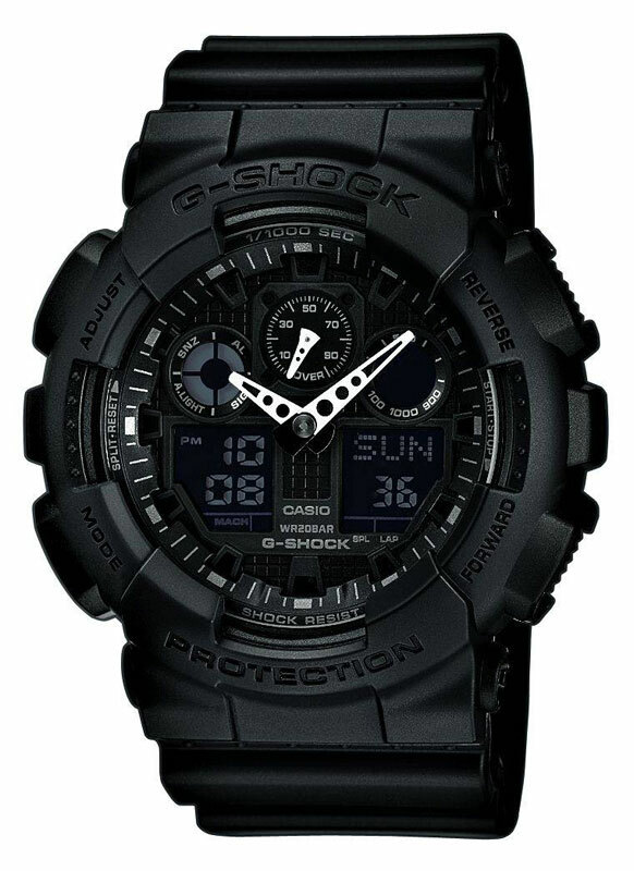 Casio GA100-1A1 Men’s G-Shock Black Resin Strap Anti-Magnetic Ana-Digital Watch