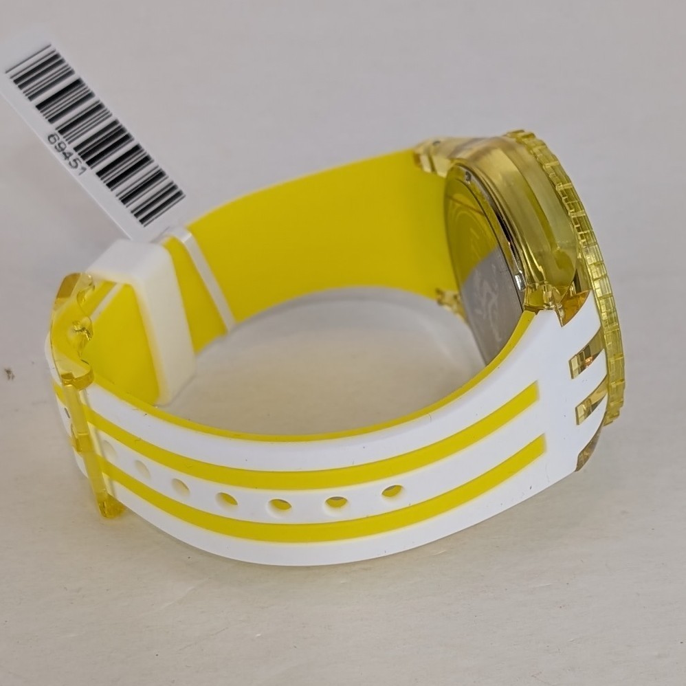 Invicta Subaqua Men’s 44mm Watch Transparent Yellow Green Silicone Sport 69451