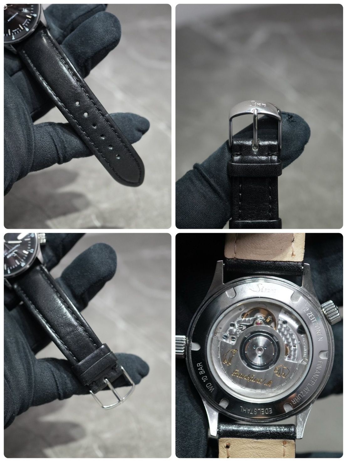 Sinn 6068 – 2 Time Zone Automatic Date Black Dial Steel – with Strap & Bracelet