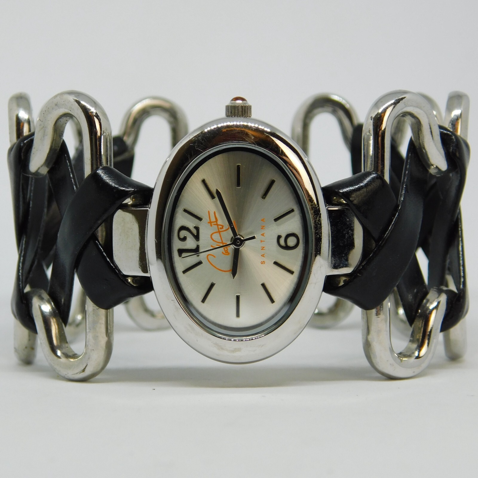 CARLOS SANTANA Bracelet Quartz Analog Women’s Watch Sz. 6 1/2″ New Battery