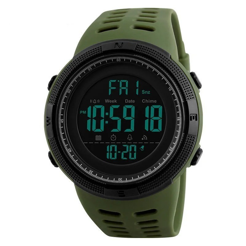 Military Sports Watch LED Digital Electronic Multifunction Wristwatch for Men