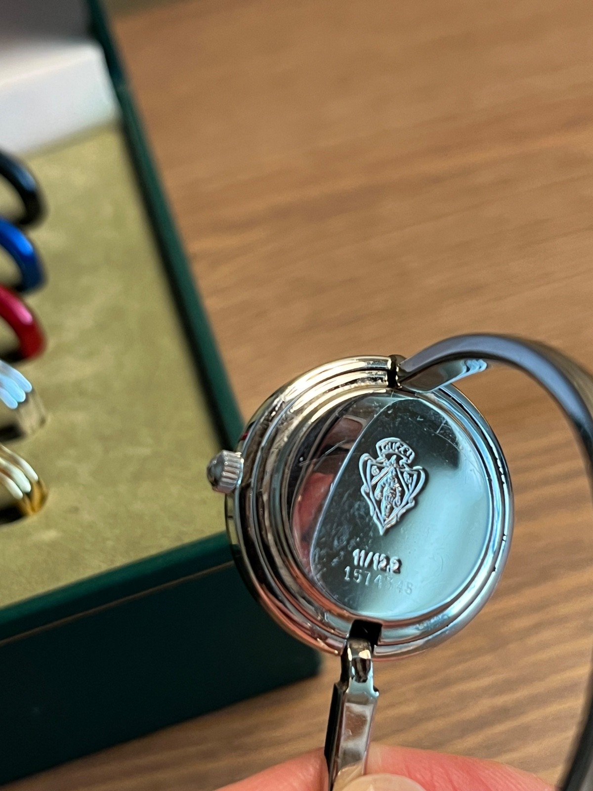 Vintage Gucci 11/12.2 Bezel Watch with Interchangeable Steel Bezels