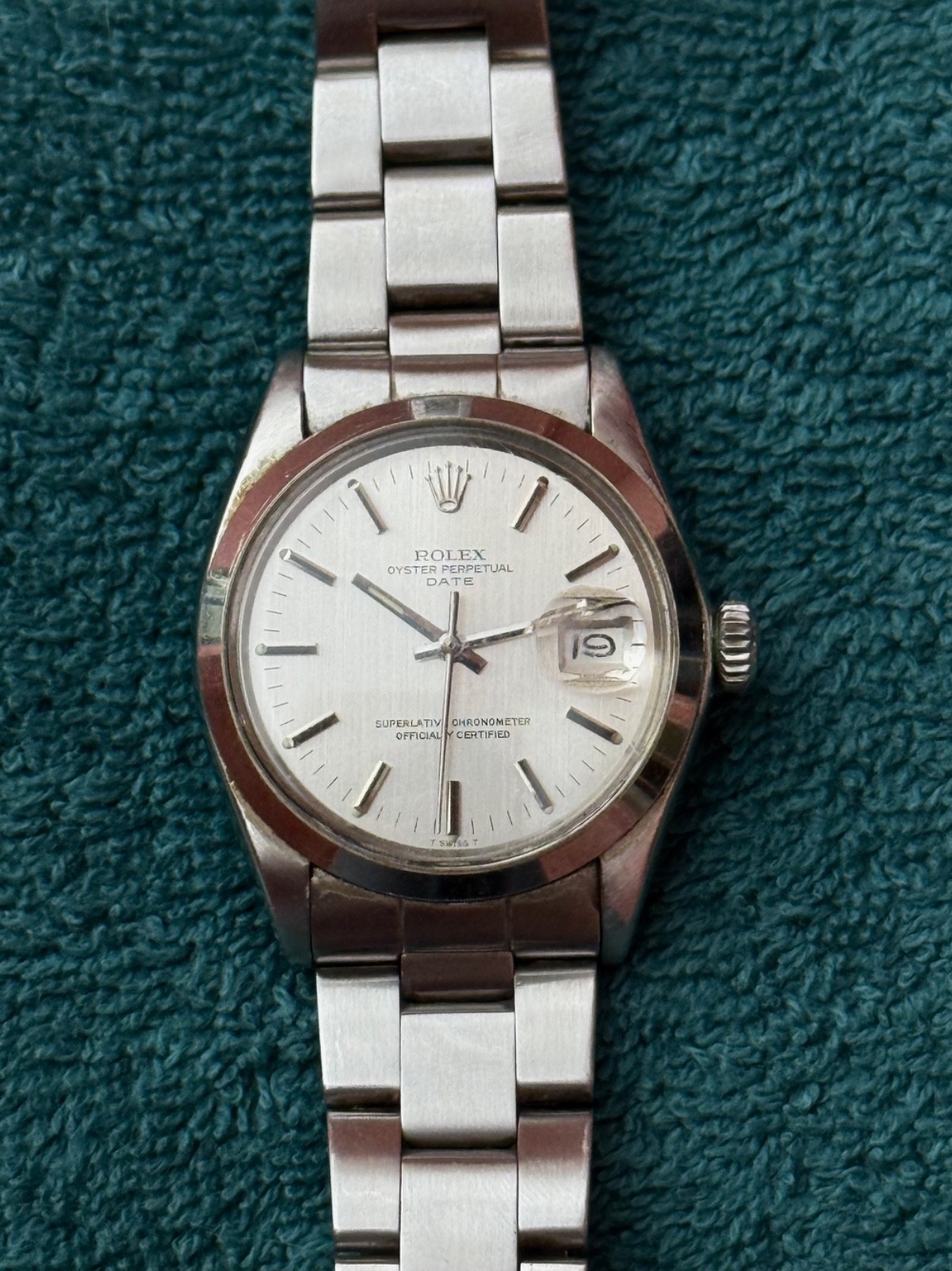 Rolex Oyster Perpetual Date Watch – 1974 ref. 1500 Stainless Steel Oyster Band