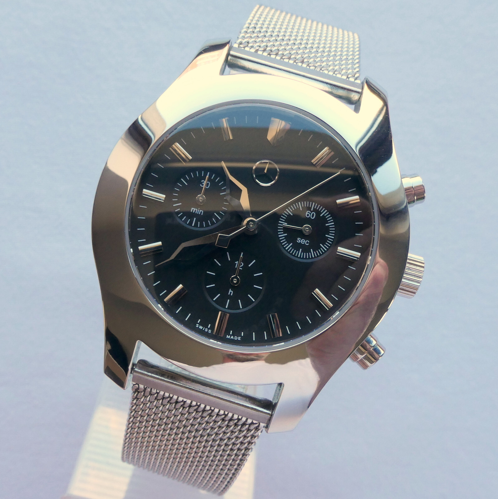 Mercedes Benz Classic Business Sport Accessory Swiss Luxury Chronograph Watch